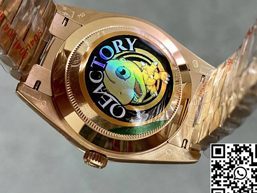 Dial Hourmarker Day Rose M228235-0045 Gold Factory v5 Date Diamond Steel Rolex Black Tungsten QF 0415